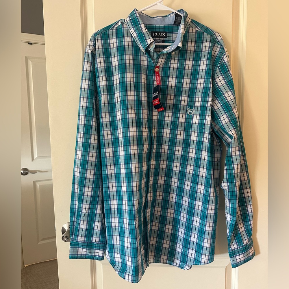 Chaps XL Plaid Men’s Button Down Shirt